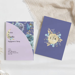 Förlovningsfest för Lila i Måne Inbjudningar