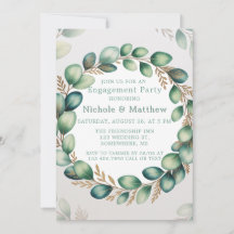 Förlovningsfest för myntGrönt och skanning av euka