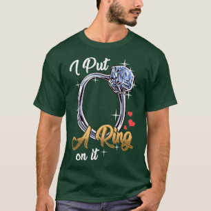 Förlovningsfest för par fästmö t shirt