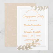 Förlovningsfest - gyllene Blommigt