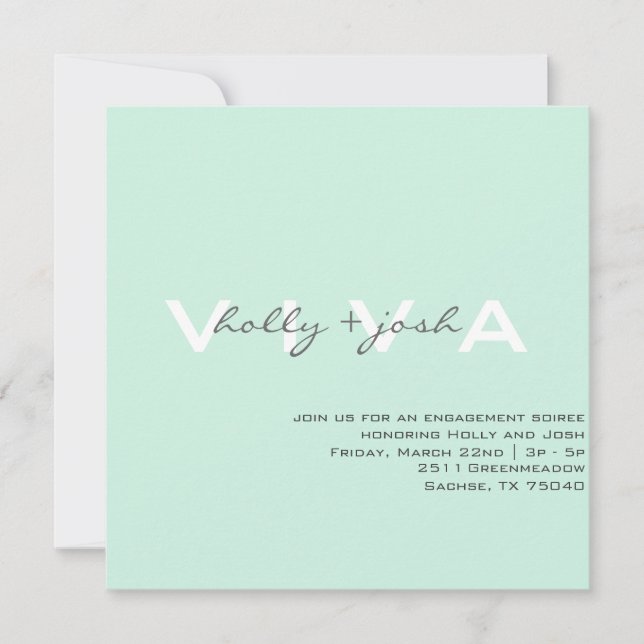 Förlovningsfest Inbjudan (Framsida)