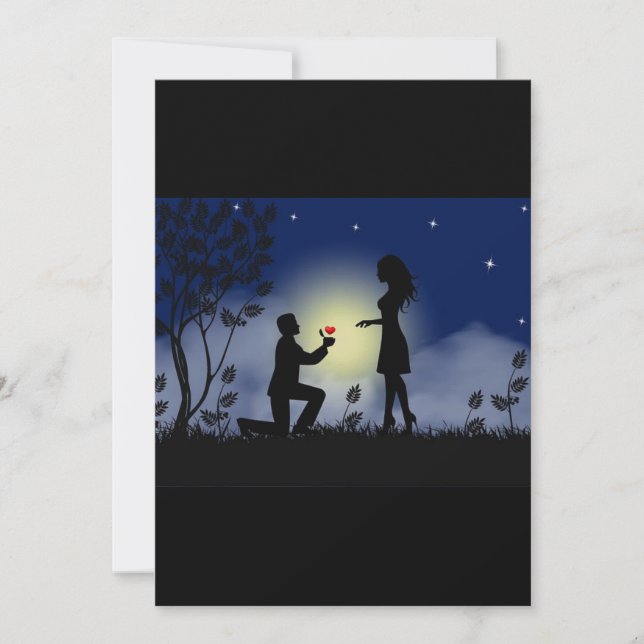 Förlovningsfest, inbjudningskort! inbjudningar (Framsida)