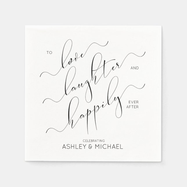 Förlovningsfest lyckligtvis alltid efter Förlovnin Pappersservett (Framsidan)