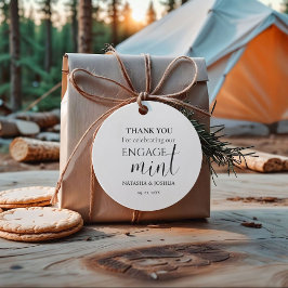 Förlovningsfest Tack För Firandet Fest Gåvor Etiketter