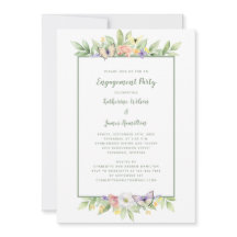 Förlovningsfesten Butterflies för vattenfärgen Blo