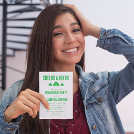 Förlovningsfesten Cheers och Öl Inbjudningar