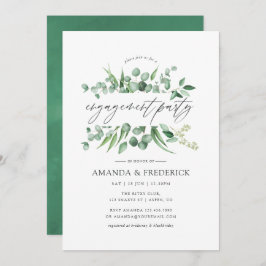 Förlovningsfesten Eucalyptus Greenery Inbjudningar