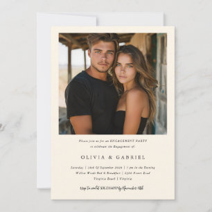 Förlovningsfesten Foto för Elegant av ändrad skog Inbjudningar