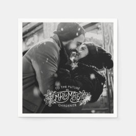 Förlovningsfesten kan inte lägga till ett eget fot pappersservett