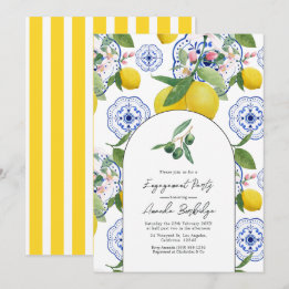 förlovningsfesten "La Dolce Vita" i Medelhavsområd Inbjudningar