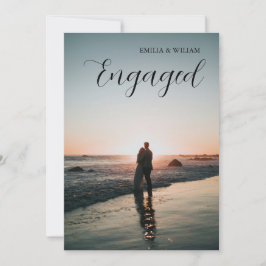 Förlovningsfesten Mediterranean Lemon Photo Bröllo Inbjudningar