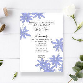 Förlovningsfesten Periwinkle Blue Daisys Inbjudningar