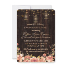 Förlovningsfesten Rustik Blommigt Wood Old Lantern