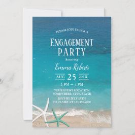 Förlovningsfesten Starfish Beach Wedding Inbjudningar