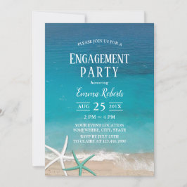 Förlovningsfesten Starfish Beach Wedding Inbjudningar