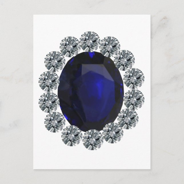 Förlovningsring för dam Diana Meddelande Vykort (Framsida)