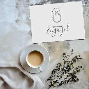 Förlovningsring, förlovningsannons meddelande