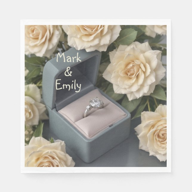 Förlovningsring Pappersservett (Framsidan)