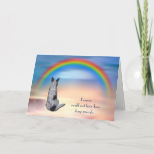 Förlust av Australian Cattle Hund Rainbow Sympathy Helgkort