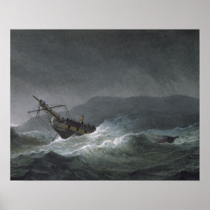 Förlust av Blanchen, av Abrevack, 4th mars, 1807 Poster