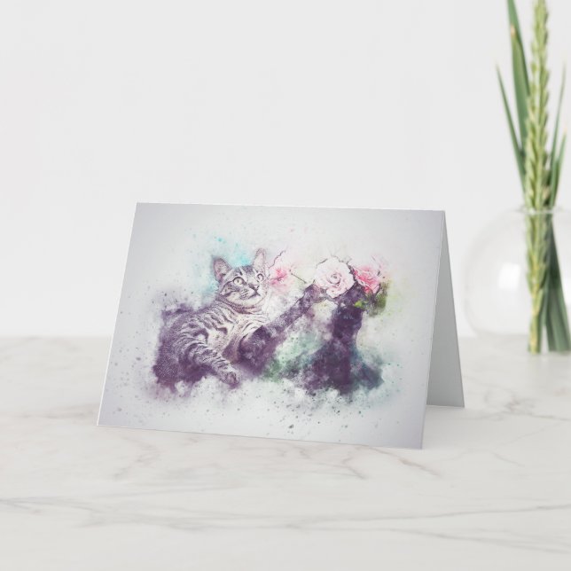 Förlust av bröstkorgen (Tabby) Anpassningsbar Symp Kort (Framsida)