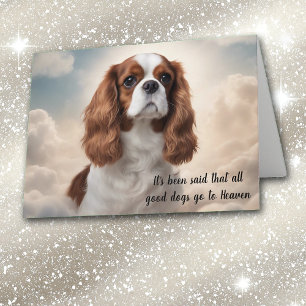 Förlust av Cavalier King Charles Spaniel Sympati Helgkort