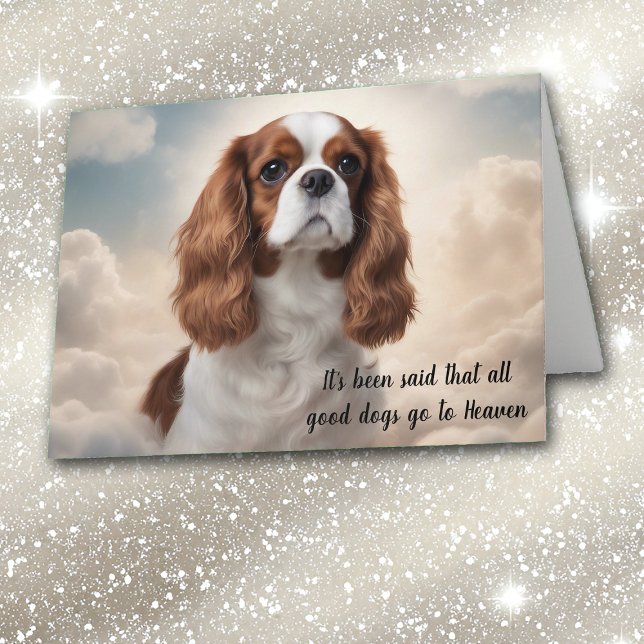 Förlust av Cavalier King Charles Spaniel Sympati Helgkort (Skapare uppladdad)