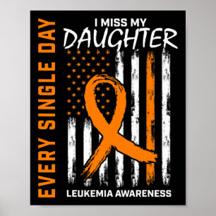 Förlust av Dotter Leukemi Medvetenhet Amerikanska Poster
