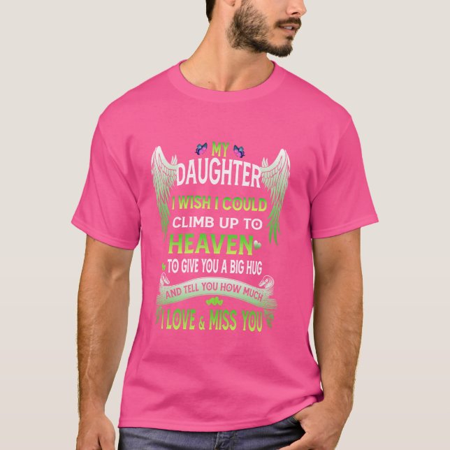 Förlust av dottersympati, för Mor & Far Mis T Shirt (Framsida)