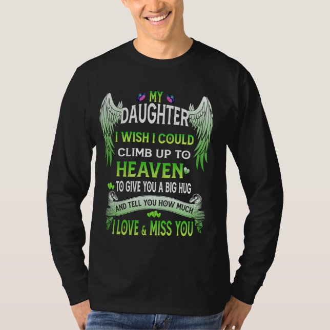 Förlust av dottersympati, för Mor & Far Mis T Shirt (Framsida)