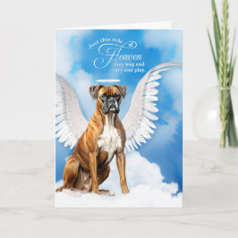 Förlust av en Boxer Hund Angel Pet Sympathy Kort