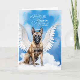 Förlust av en Hund belgisk Malinois Angel Pet Symp Kort
