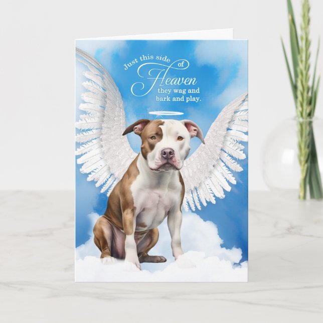 Förlust av en Hund Pet Sympathy Kort (Framsida)