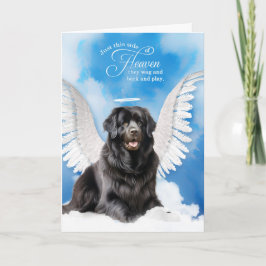 Förlust av en Newfoundland Hund Pet Sympathy Kort