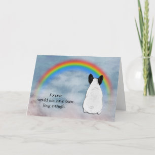 Förlust av Fransk Bulldog Sympathy Card Helgkort
