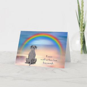 Förlust av Grått Stbudsdshire Terrier Rainbow Helgkort