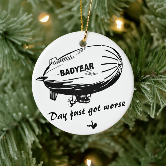 Förlust av grovhet för ett dåligt år 🎈 julgransprydnad keramik (Träd)