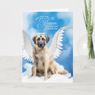 Förlust av Hund Anatolian Shepherd Pet Sympathy Kort