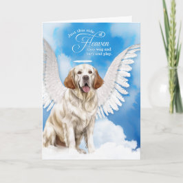 Förlust av Hund Clumber Spain Pet Sympathy Kort