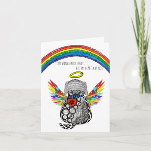 Förlust av Hund Condoence Sympathy Greeting Card Kort