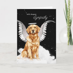 Förlust av Hund Golden Retriever Pet Sympathy Kort