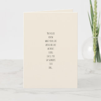 Förlust av hund kort