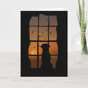 Förlust av Hund Sympathy Card Kort