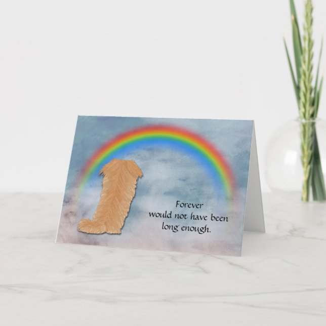 Förlust av kondoleanskort från Pekingese Helgkort (Framsida)