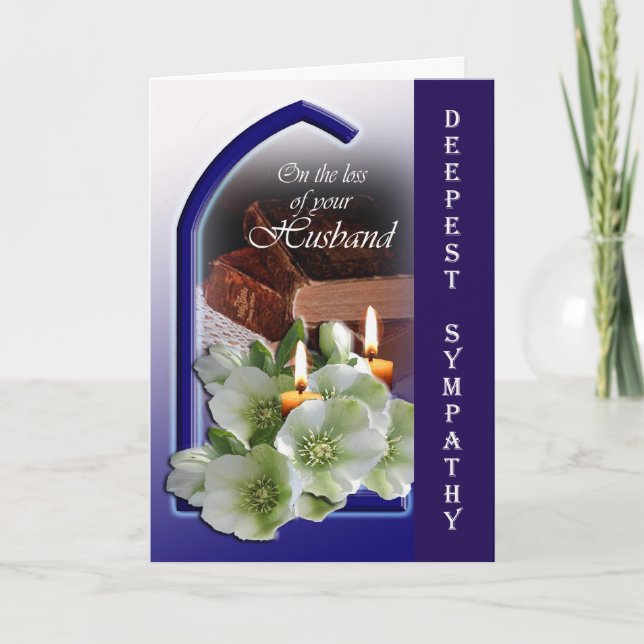 Förlust av Make - Kondoleanser om er förlust Kort (Framsida)