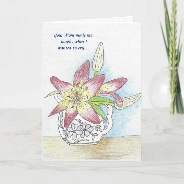 Förlust av Mamma Sympathy Card Kort (Framsida)