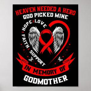 Förlust Av Nära Och Kära Gudmor Hjärt Sjukdom Medv Poster