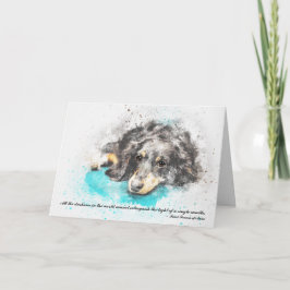 Förlust av Pet Hund (Dachshund) Anpassningsbar Sym Kort