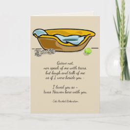 Förlust av Pet Hund Richardson Quote Anpassningsba Kort