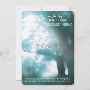 Förlust av rimmade sympatikort för vänner kort